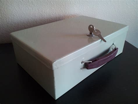 vintage metal box with key|lockable metal key boxes.